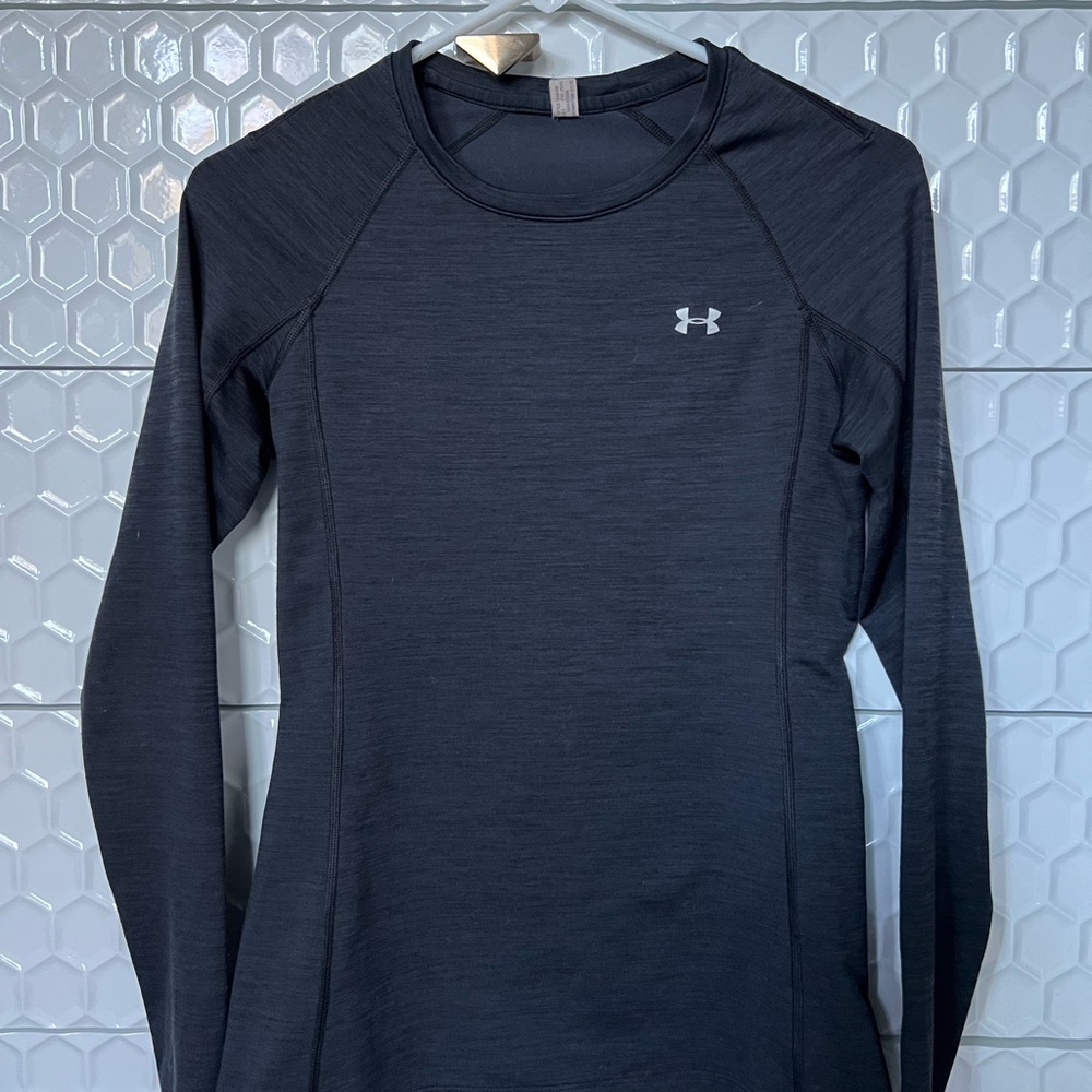 Under Armour Black Long Sleeve Training Top with Reflective Logo